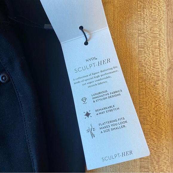 NYJD Sculpt Her Trouser Pants Marilyn Straight Black NWT - Picture 8 of 11